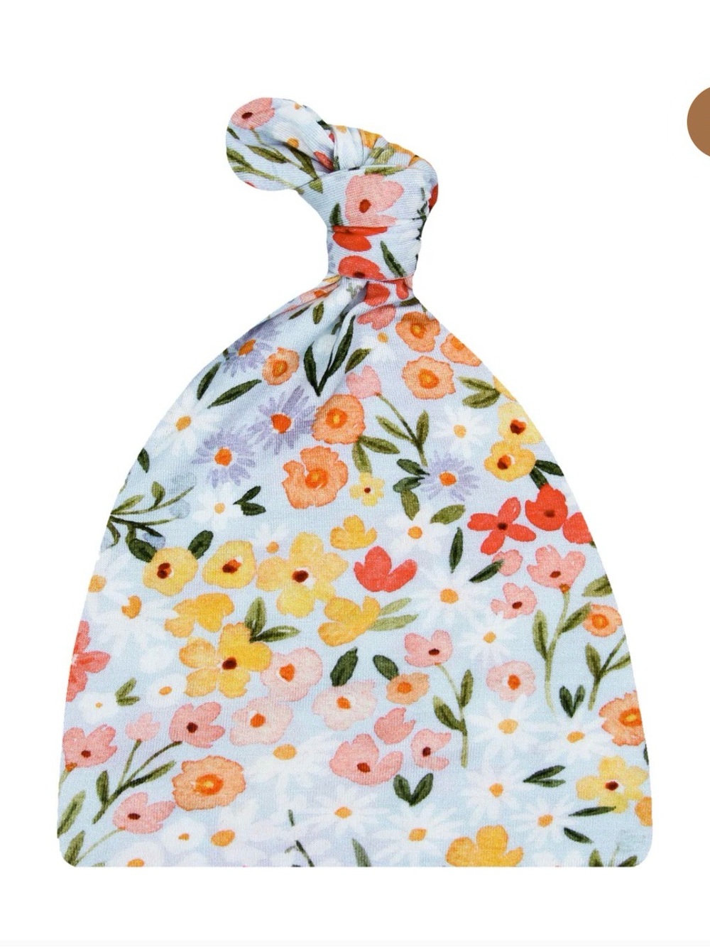 NWOT Lou Lou & Company Hadley Top Knot Hat Size Newborn - 3 Months